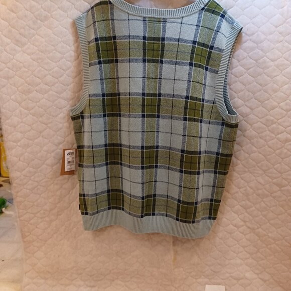 Vans Men's Large Almondwood/Gray Mist Sweater Vest VN000HDVM81 - Picture 4 of 10